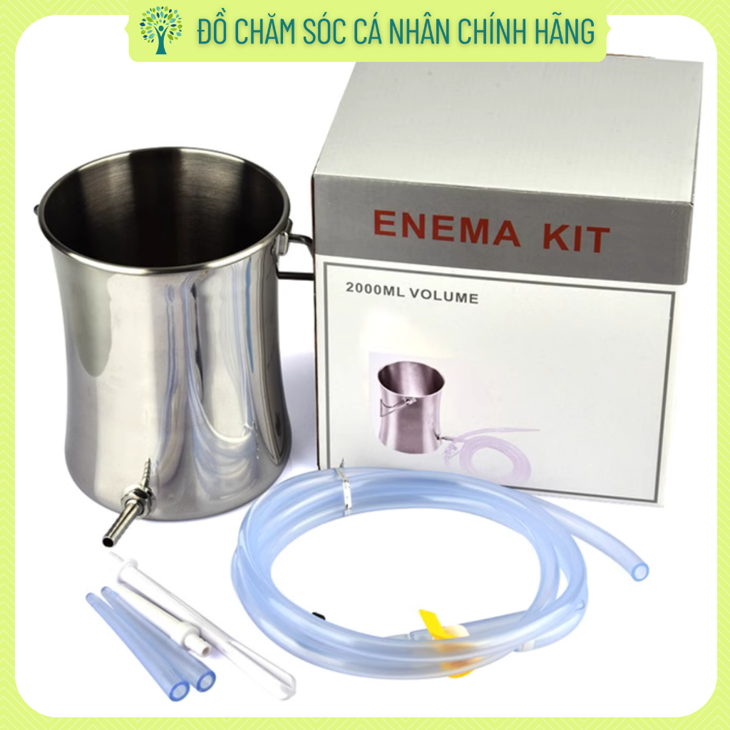 Xô inox 2 lít kèm cọ rửa 1m