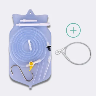 Túi enema 2 lít kèm cọ rửa 1m – mẫu TUI1CO