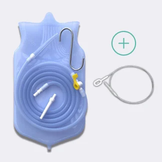Túi enema silicone 2 lít kèm cọ rửa 1m – mẫu TUI2CO