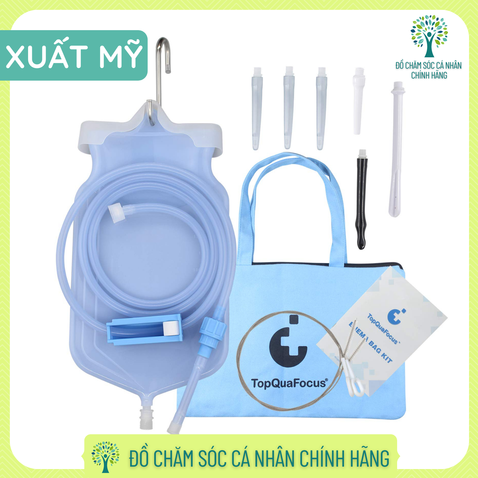 Túi enema TopQuaFocus 2 lít – mẫu TOP1